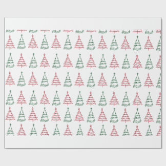 Papel de Embrulho de Árvore de Natal