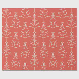 Papel de embrulho de árvore de Natal Art Déco eleg