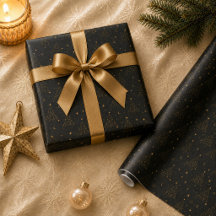 Papel de embrulho de árvore de Natal celestial dou