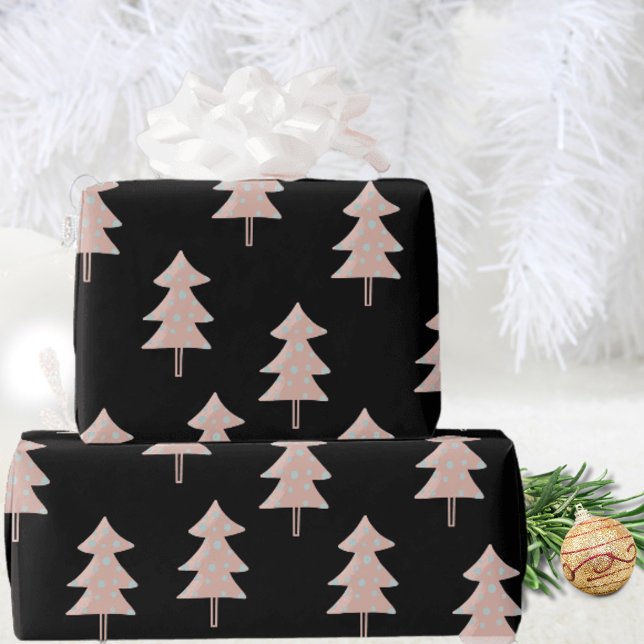 Papel de Embrulho de Árvore de Natal Moderna – Boh (Criador carregado)