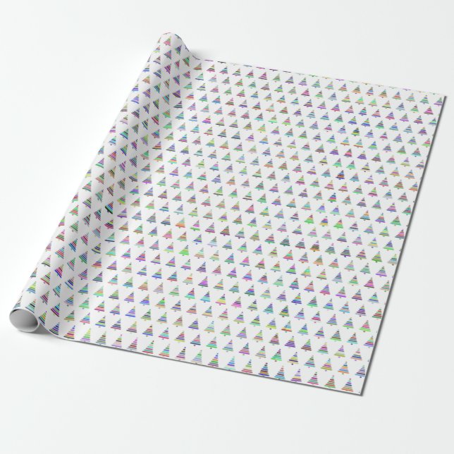 Papel de embrulho de árvores de Natal (Desenrolado)
