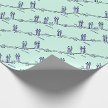 Papel de embrulho de aulas de dança (Verde)