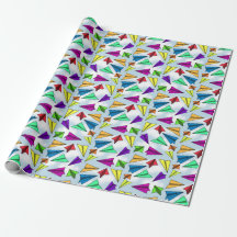 Papel de embrulho de avião de papel Skyward