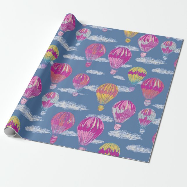 Papel de embrulho de balão de ar quente (Desenrolado)
