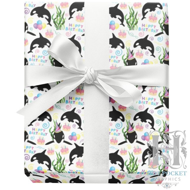 Papel de Embrulho de Baleia Orca (Criador carregado)