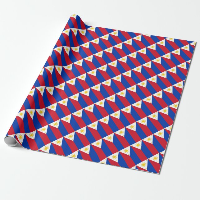 Papel de embrulho de bandeira das Filipinas (Desenrolado)