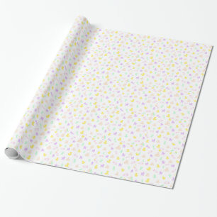 Papel de embrulho de bebê menina fofa