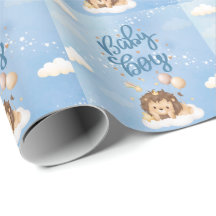 Papel de embrulho de bebê menino Rei Leão fofo