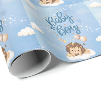 Papel de embrulho de bebê menino Rei Leão fofo