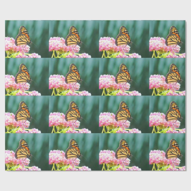 Papel de embrulho de beleza da borboleta monarca (Aberto)