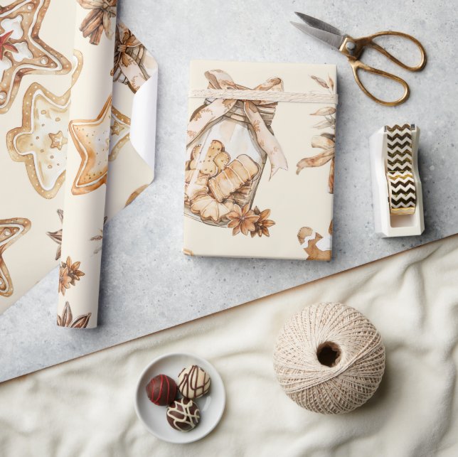 Papel de embrulho de biscoito de Natal (Artesanato)