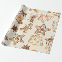 Papel de embrulho de biscoito de Natal