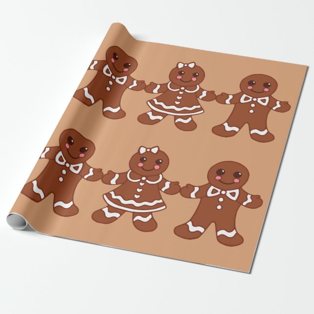 Papel de embrulho de biscoitos de Natal (Desenrolado)