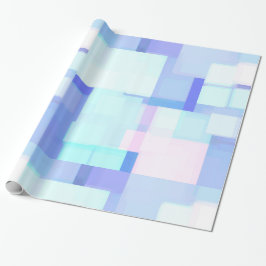 Papel de embrulho de blocos de cores azul e rosa