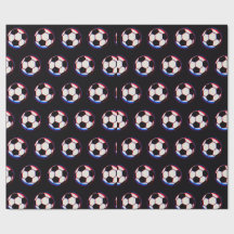 Papel de embrulho de bola de futebol ousado