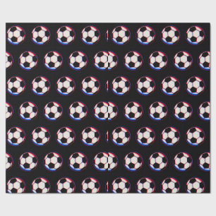 Papel de embrulho de bola de futebol ousado