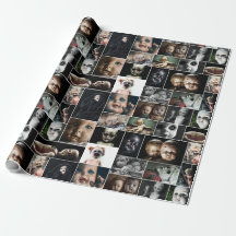 Papel de embrulho de bonecas assombradas vintage
