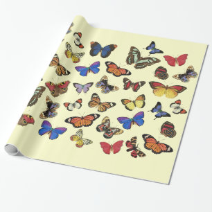 Papel de embrulho de borboletas