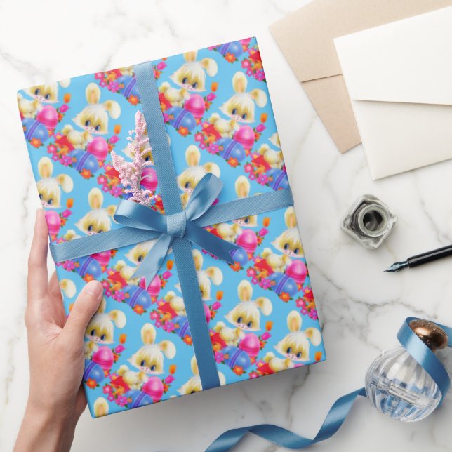 Papel de embrulho de Bunny Holiday da Páscoa (Presentear)