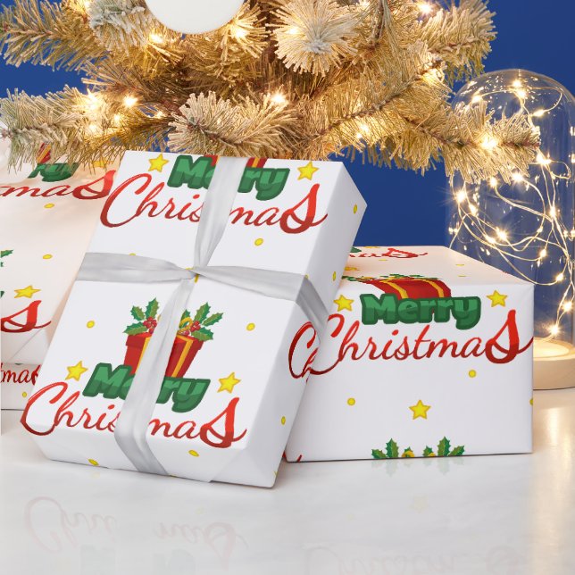 Papel de embrulho de caixa de presente de Natal al (Feriados)