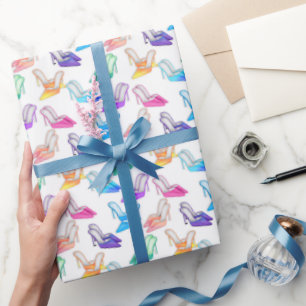 Papel de embrulho de calçado divertido