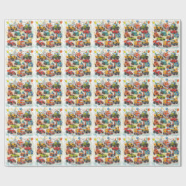 Papel de embrulho de caminhões em aquarela constru