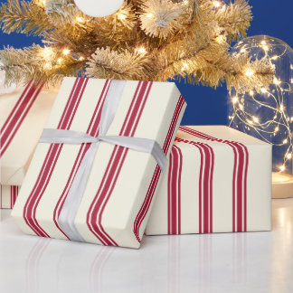 Papel de embrulho de cana de Natal vintage
