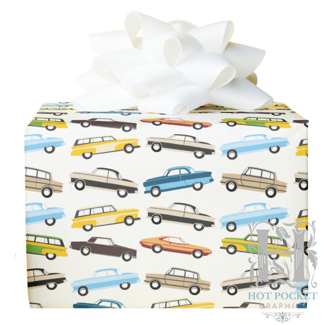 Papel de embrulho de carros antigos (Criador carregado)