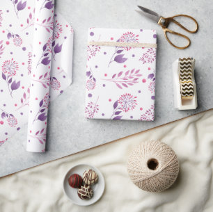 Papel de embrulho de casamento com lindas flores r