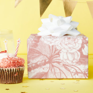 Papel de embrulho de cereja cor-de-rosa