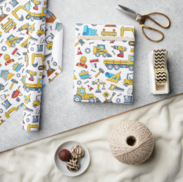 Papel de embrulho de construção, presente de anive