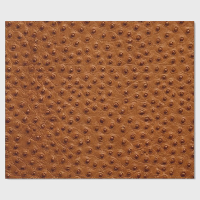 Papel de embrulho de couro de avestruz (Aberto)