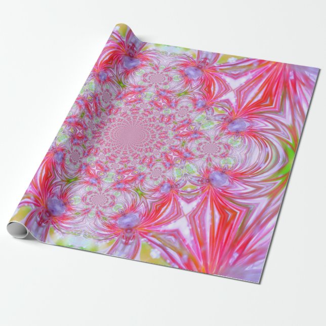 Papel de embrulho de cristal vermelho (Desenrolado)