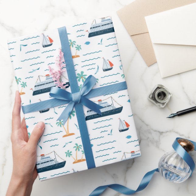 Papel de embrulho de cruzeiro, papel de presente d (Presentear)