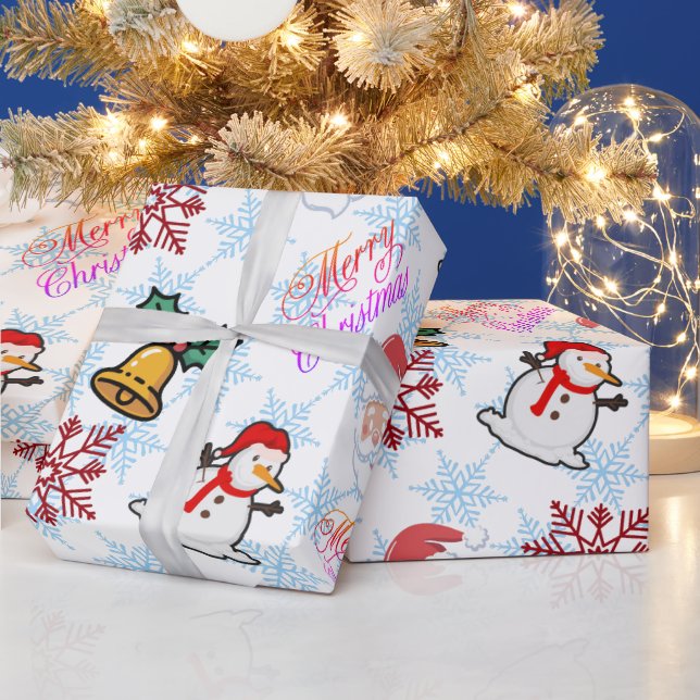 Papel de embrulho de desenho animado de Natal (Feriados)