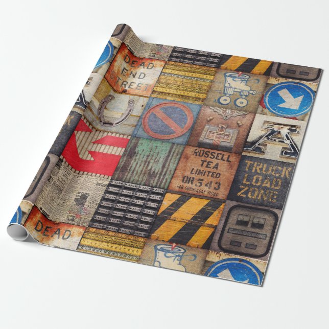 Papel de embrulho de Design industrial ou para des (Desenrolado)