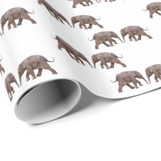 Papel de embrulho de elefante bebé (escolha a cor)