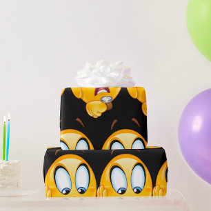 Papel de Embrulho de Emoji Estressado