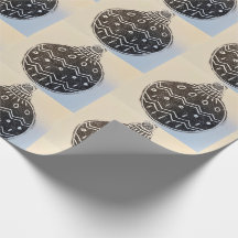 Papel de embrulho de enfeite de Natal