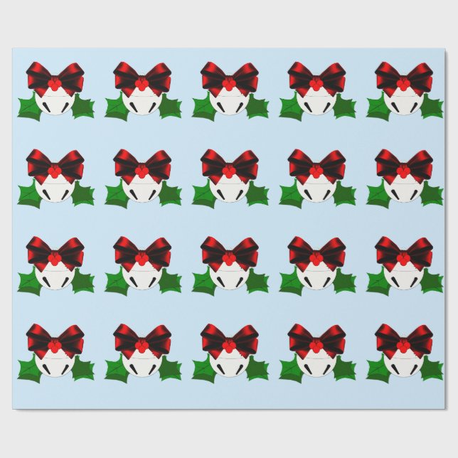 Papel de Embrulho de Enfeite de Sino de Natal (Aberto)