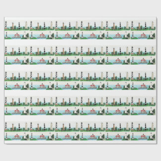 Papel de embrulho de faróis de OBX