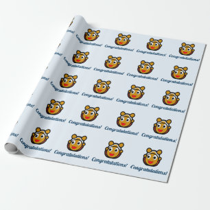 Papel de embrulho de felicitações