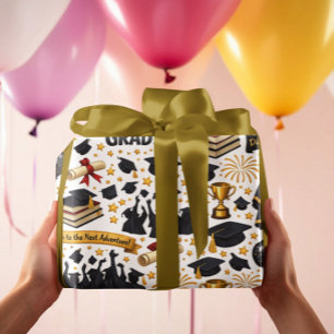 Papel de embrulho de felicitações ao graduado