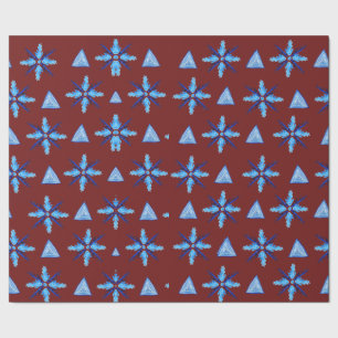 Papel de embrulho de flocos de neve