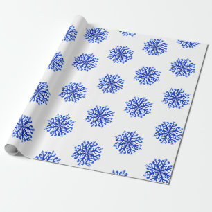 Papel de embrulho de flocos de neve