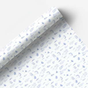 Papel de embrulho de flores minúsculas, de flor az