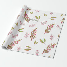 Papel de embrulho de flores silvestres projetado