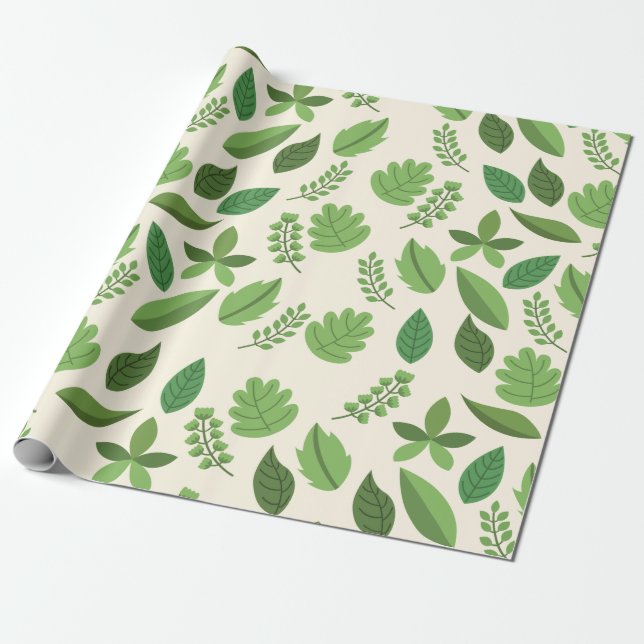 Papel de embrulho de folha natural (Desenrolado)