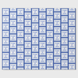 Papel de Embrulho de Formatura Azul e Branco | 202