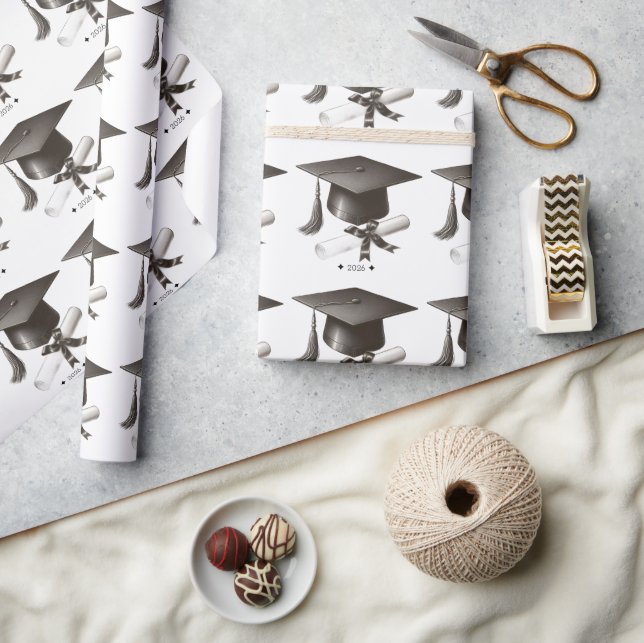 Papel de Embrulho de Formatura Elegante (Artesanato)